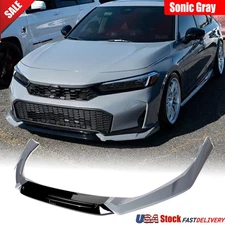 For Honda Civic 2025-26 Yofer Sonic Gray Pearl Front Bumper Lip Splitter Spoiler