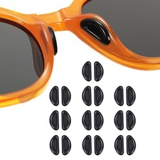 10 Pairs Non-Slip Stick on Smart Glasses Nose Pads, Adhesive 2.0mm, Black