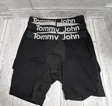 Tommy John Boxer Briefs 3-Pack Men’s Size S Black Second Skin NWOT