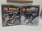 LEGO Batman 2 & 3 Lot (PlayStation 3) PS3 Complete w/ Manual Tested