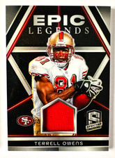 2024 Panini Spectra Terrell Owens Jersey Card Epic Legends Prizm SP #/99 49ers!