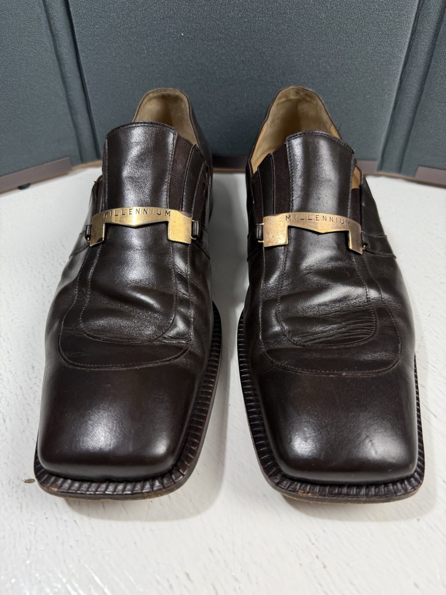 Vintage Millennium By Mauri Men Size 13 Brown Leather Loafer  display picture 1
