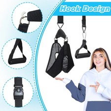 Cervical Neck Traction Head Brace Over Door Quick Pain Relief Decompression