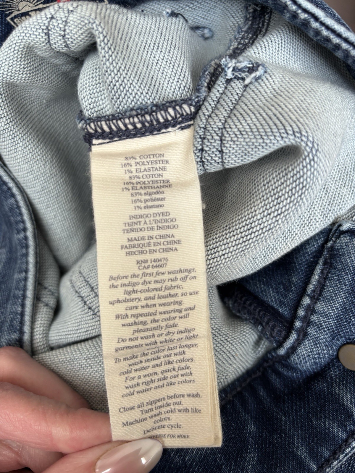 Faherty Stretch Patch Pocket Pants Cut Hem Size 26 - image 3