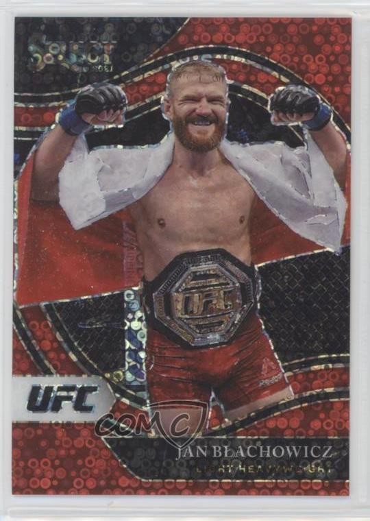 2021 Panini Select UFC Octagonside Red Disco Prizm /199 Jan Blachowicz #225 0s5s