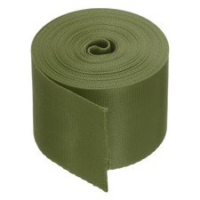 Flat Nylon Webbing Strap 2 Inch 5 Yards Chestnut Brown for Backpack