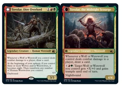 Tovolar, Dire Overlord / the Midnight Scourge | ENG | NM MtG Commander Werewolf