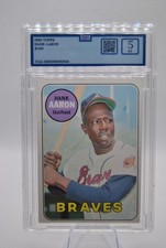 1969 Topps #100 Hank Aaron - CGA 5