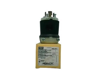 Hubbell HBL2831 Twist Lock Male Plug L23-30P 347/600VAC 4-Pole 5 Wire Grounding-