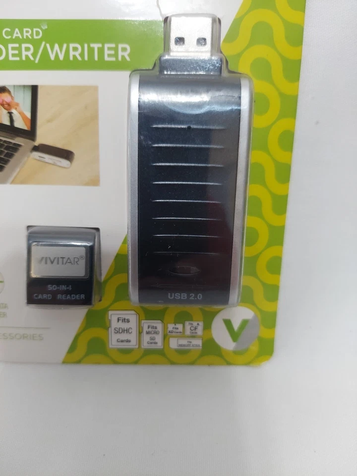 Vivitar Reader/Writer 50-in-1 Card Copy Transfer Back Up Rapid Data Transfer New - Image 3 of 4