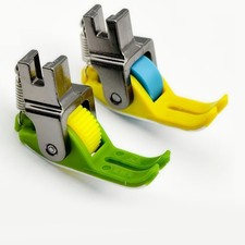 2Pieces Sewing Roller Presser Foot Replaceable Flat Car Roller Presser Feet