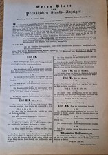 Extra-Blatt zum preu&szlig;ischen Staats-Anzeiger 8.Juni 1848
