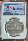 1938 Canada Silver Dollar (.800) • XF-45 • George VI • Double HP