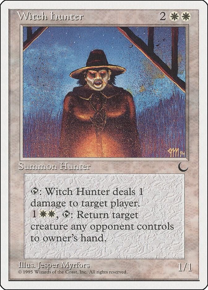 Witch Hunter Chronicles Magic The Gathering MTG Card 1995 Lightly Played
