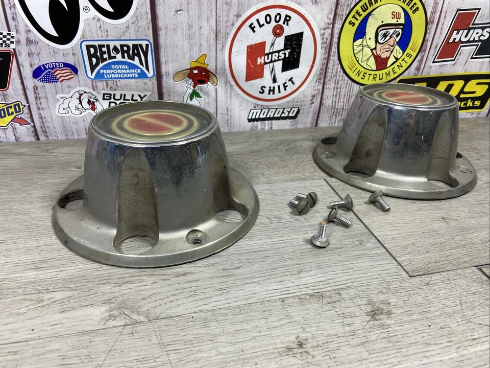 1980 - 96 福特 F150 野马中心盖轮毂盖 E2TA-1A097-GA 卡车一对 — 第 3/4 张图片