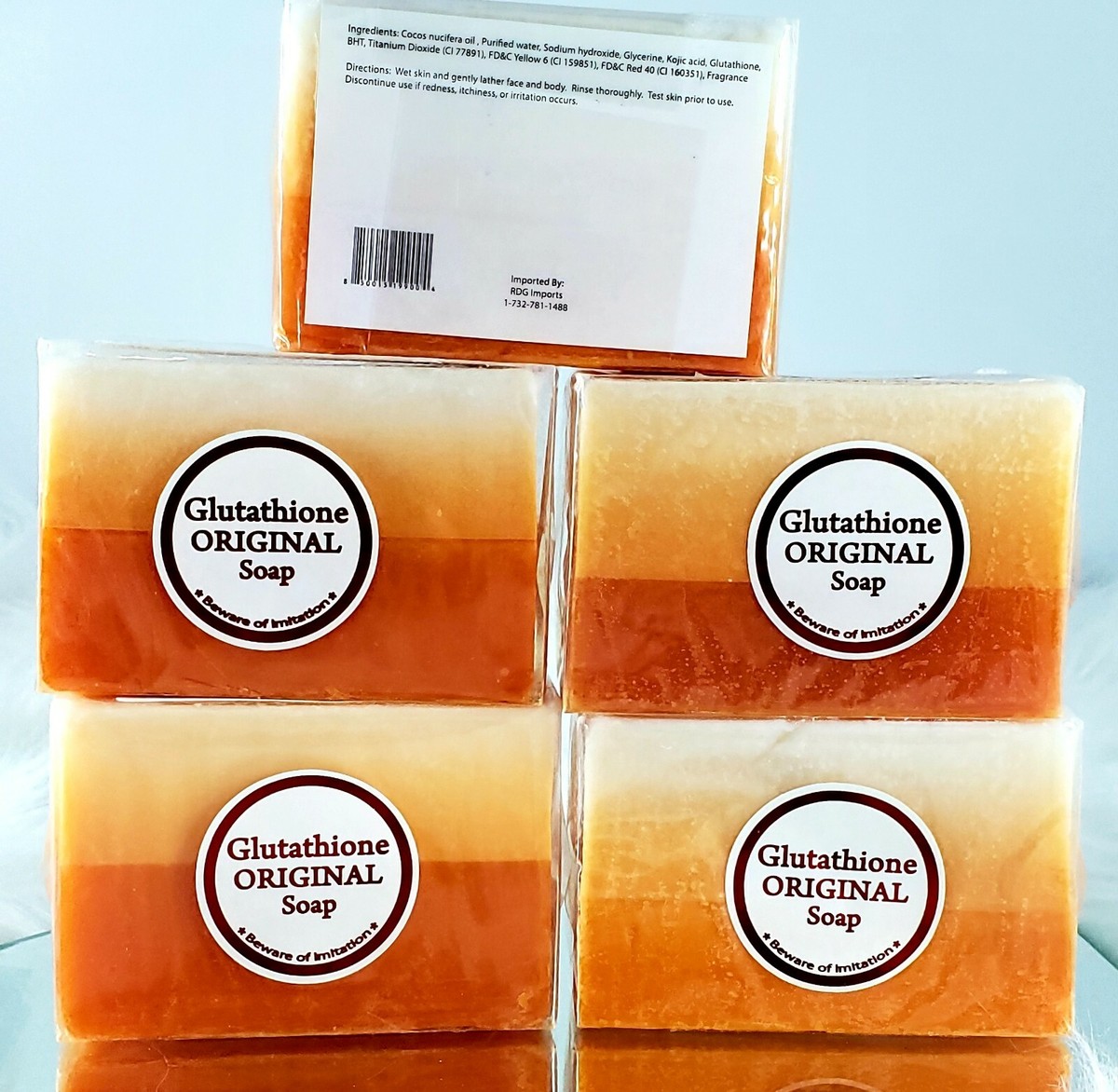 glutathione & kojic acid original soap KOJIC ACID & GLUTATHIONE Original Soap 120gms (x5 Bars) NEW