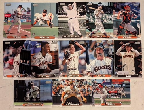 2024 Topps Stadium Club Team Set (13) San Francisco Giants Posey Will Clark Lee - Bild 1 von 3