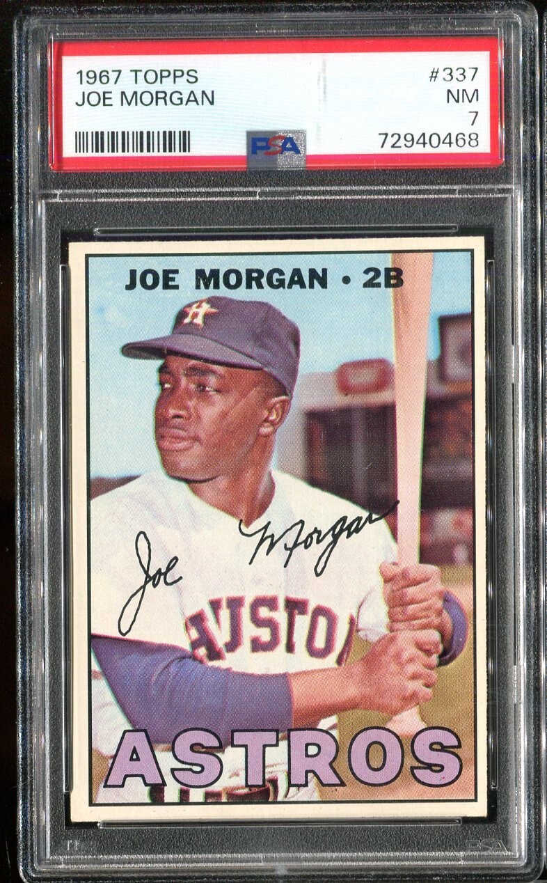1967 Topps #337 Joe Morgan PSA 7