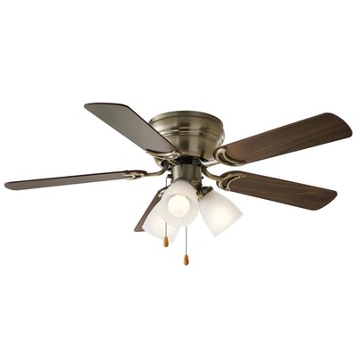 42 Inch Flush Mount Hugger Ceiling Fan W 3 Light Kit Bronze Ebay