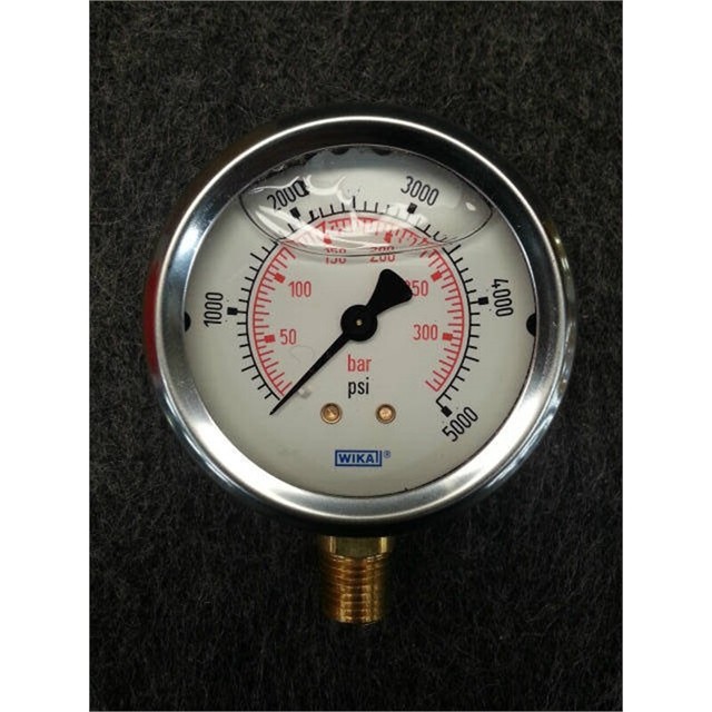 Wika compound gauge 30030 Stainless tube and socket 1/2" npt bottom