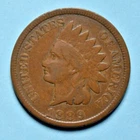 1889 Indian Head Cent Penny ~F FINE ~ US Type Coin Collectible