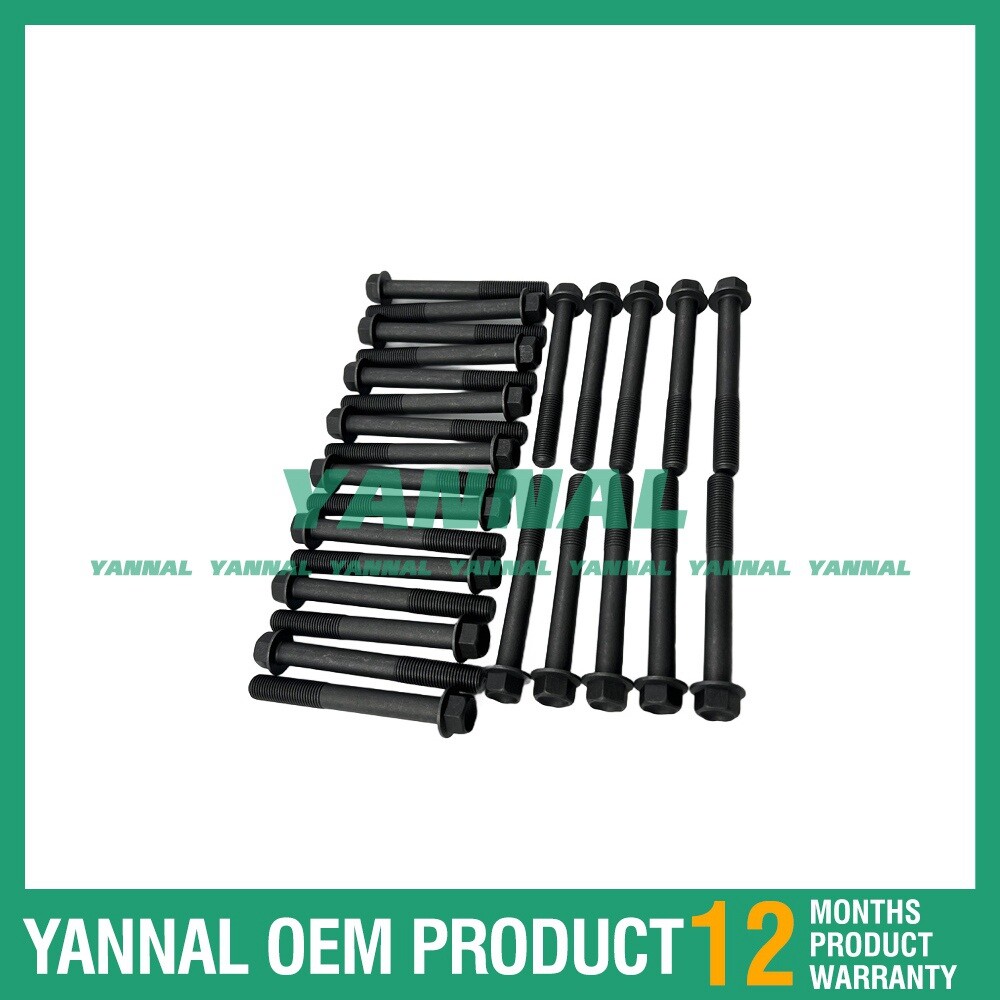 26X New QSB6.7 Cylinder Head Bolt Set For Cummins R 200 W 7 A