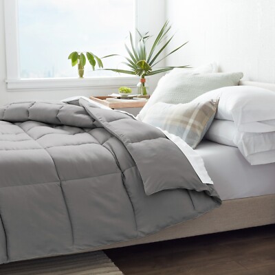 Summer Fill  Soft Down Alternative Comforter Kaycie Gray Home Hotel Collection