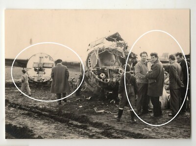  Orig Baryt Foto 1958 München Riem Flug 609 Flugzeug Absturz ManU Busby Babes C