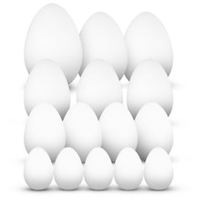 15 Stück Styroporeier 5cm 7cm 8cm 9cm 10cm Set Eierset Eier Ostern Ostereier
