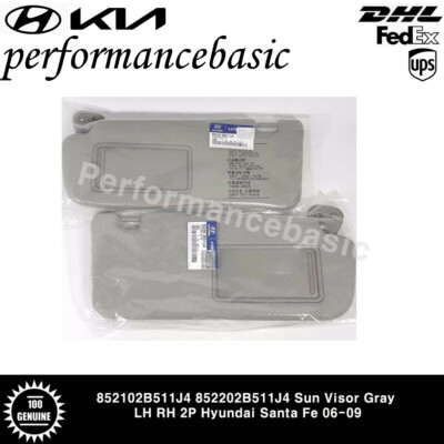 OEM 852102B511J4 852202B511J4 Sun Visor Gray LH RH 2P Hyundai Santa Fe 06-09