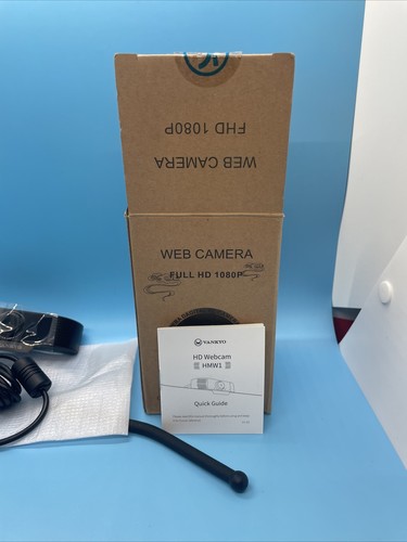 Full HD 1080P Webcam HMW1 Wide Angle USB Webcam W/ Microphone NEW - 第 3/8 張圖片