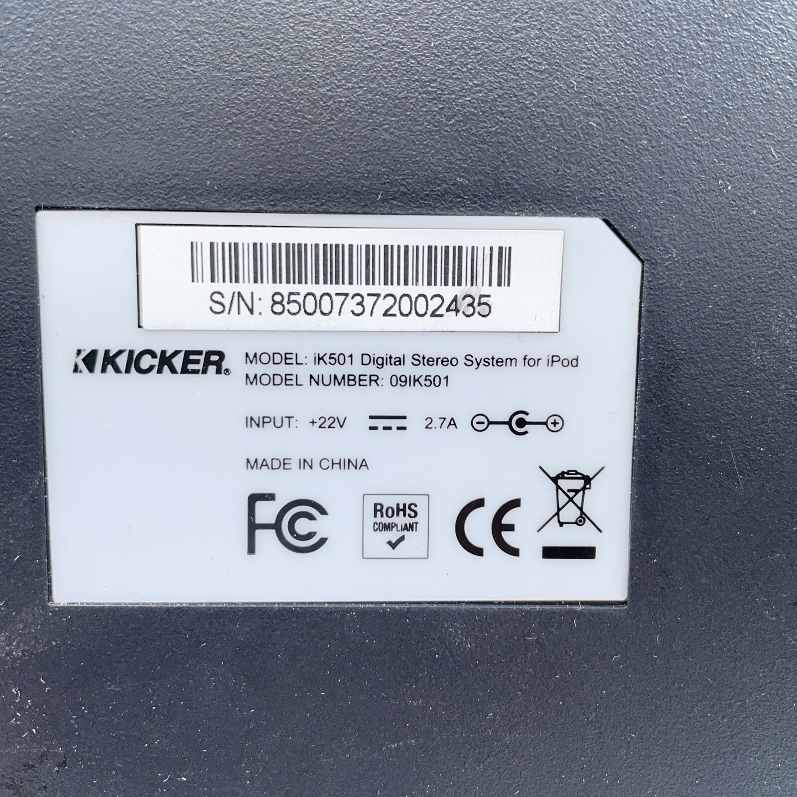 KICKER IK501 Digital Stereo System For IOS Devices, iPod Included!