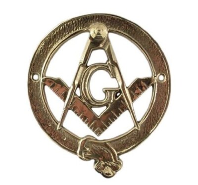 Beautiful Brass Freemasons Masonic Plaque