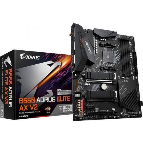 Gigabyte Aorus Ultra Durable B550 AORUS ELITE AX V2 Desktop Motherboard