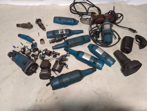 Lot of Makita 77325B Electric Die Grinder Assorted Parts & Single Angle Grinder - Picture 1 of 10