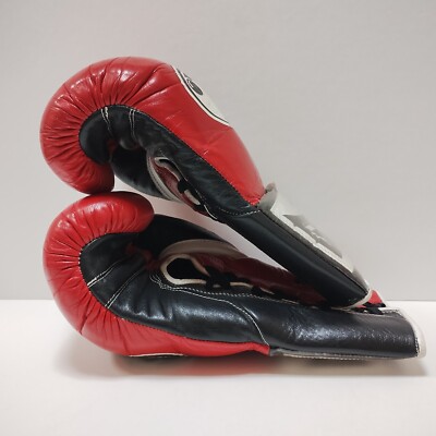 Authentic GRANT Boxing Gloves 10oz Red/White Lace-up type