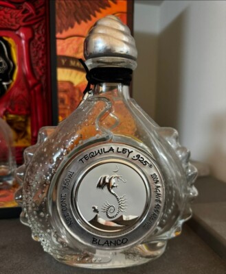 EMPTY Bottle Tequila Ley  925 Blanco , 750 ML 