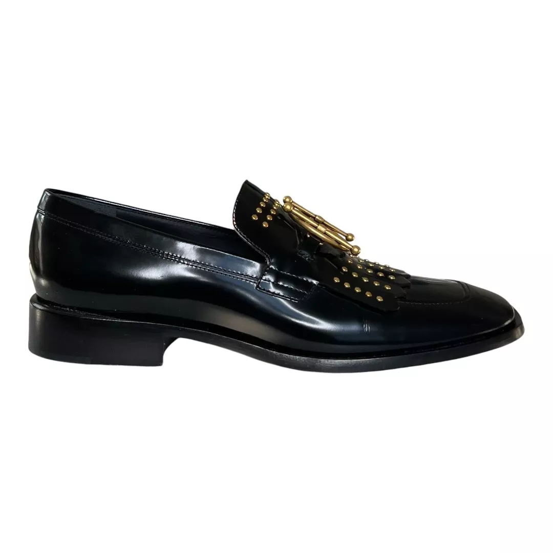 Mocassins Dior cloutés en cuir verni
