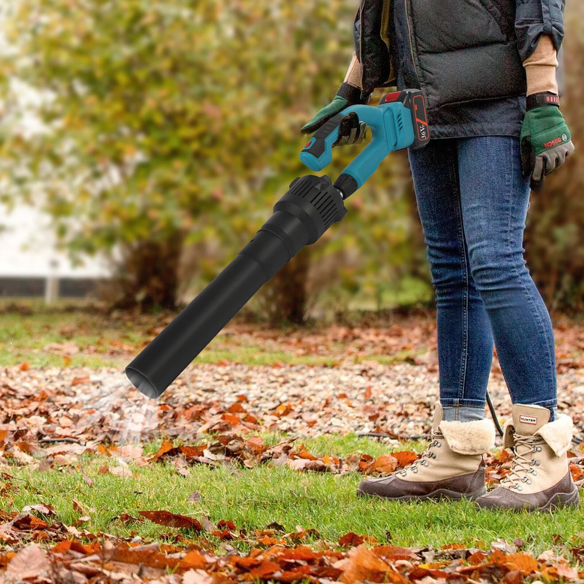 Cordless Leaf Blower Black And Decker Lightweight Rechargeable