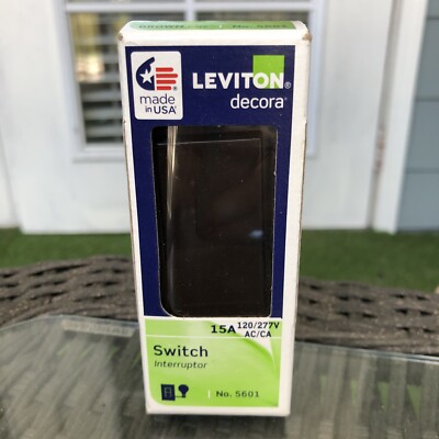 Leviton Brown Switch Interruptor 15A 120/277V 5601 AC/CA