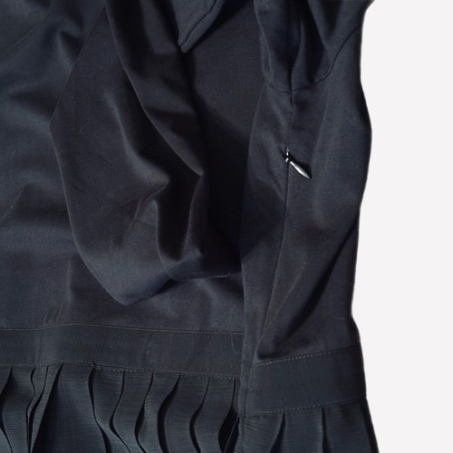 J. Crew Pleated Ballet Dress In Stretch Cotton Blend Black Size XL - Picture 4 of 10
