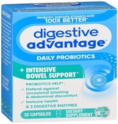 SM Digestive Advantage Intensive Bowel Support, 32 ct