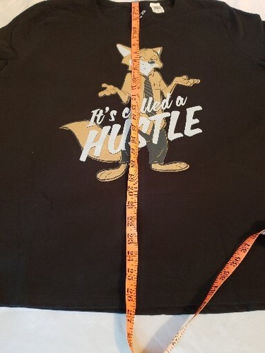 Disney Zootopia Nick WildIe Its Called A Hustle Black XL Womens Short Sleeve T - Picture 7 of 7