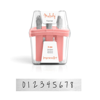 ImpressArt Melody Number Set Metal Stamps, DIY Jewelry & Craft Steel Punches