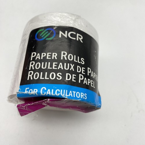 NCR Calculator Paper Rolls Lot of 5 Rolls 2 1/4" x 130' 3 New 2 Partial - Picture 5 of 9