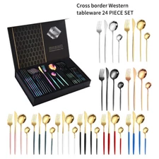 Dinnerware Set Stainless Steel Cutlery Set Kitchen Tableware Knife Fork Spoon