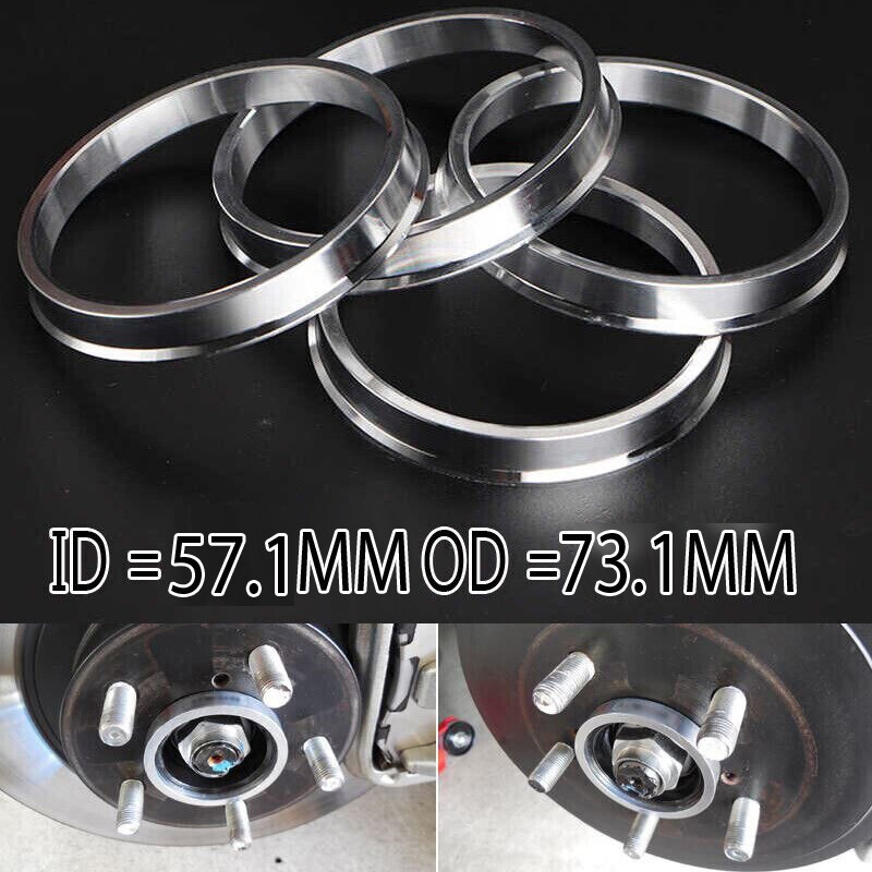 BIMEKK Hub Centric Spacer Rings – 67.1mm Outer / 57.1mm Inner – Fits VW Sharan T4 T3