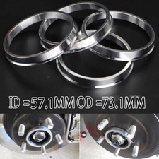 For Volkswagen Golf 73.1 Wheel To 57.1mm Hub Centric Center Bore Spacer Ring X4