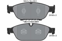Textar 2515802 Bremsbelagsatz, Scheibenbremse FüR Audi, Audi (Faw), Vw (Svw)