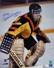 RICHARD BRODEUR Signed Vancouver Canucks 16x20 Photo (JSA Basic COA)